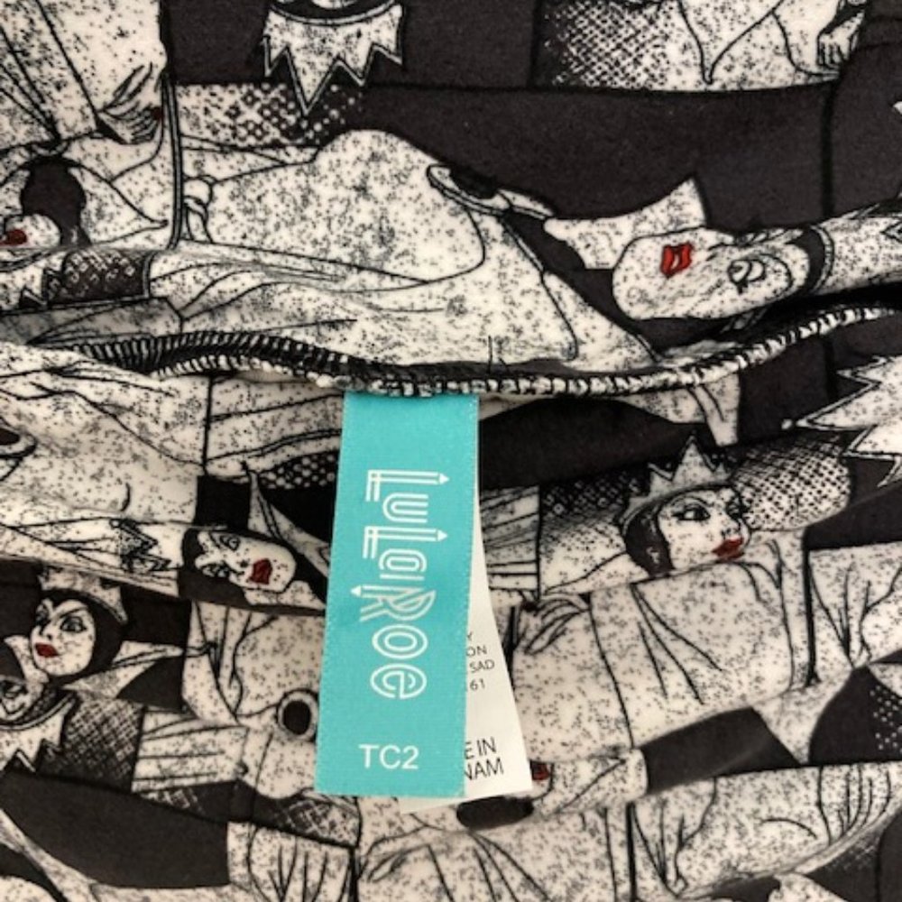 LuLaRoe OS Evil Queen Leggings - Sz TC2 - Picture 3 of 5